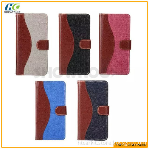 For samsung galaxy note 5 jeans leather case cowboy design Mobile phone case For Galaxy note 5 cover